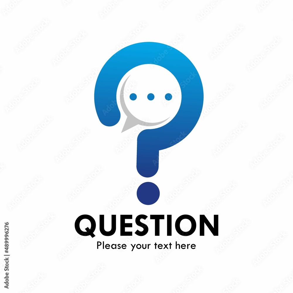 question design logo template illustration