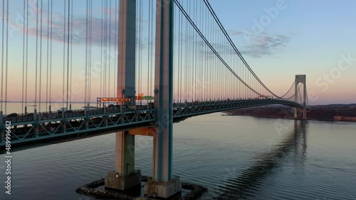 Verrazano narrow bridge from Air 