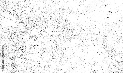Distressed halftone grunge black and white vector texture of concrete floor background for creation abstract vintage. Distressed black and white grunge seamless texture. Overlay scratched design.