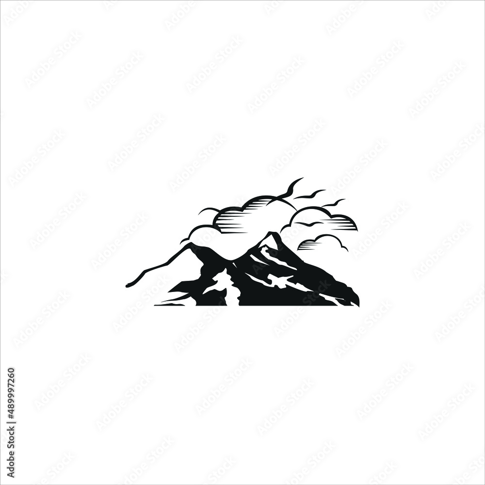 black Mountain Logo Design template black Mountain Logo Design template