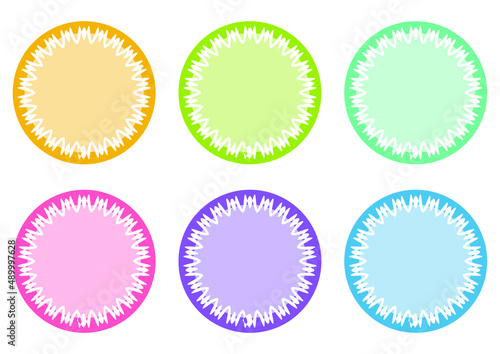 P_유치원 원형 이름표 라벨_C