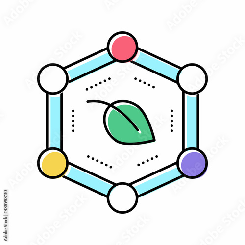 plants safe color icon vector illustration
