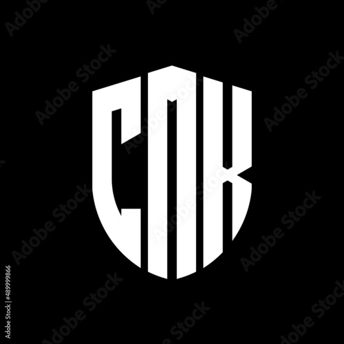 CMK letter logo design. CMK modern letter logo with black background. CMK creative  letter logo. simple and modern letter logo. vector logo modern alphabet font overlap style. Initial letters CMK  photo