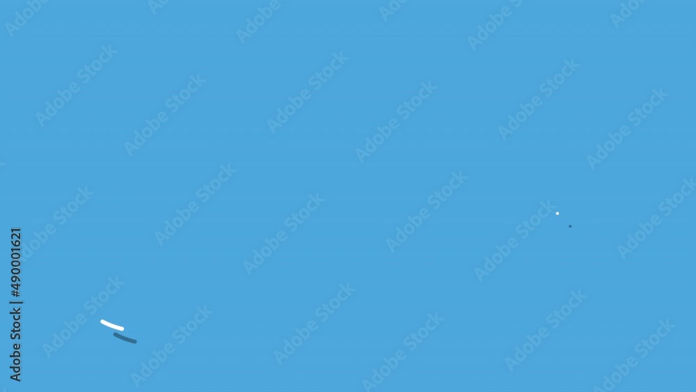 Small geometric shapes moving speedy on blue background, abstract business and corporate style Small geometric shapes moving speedy on blue background, abstract business and corporate style