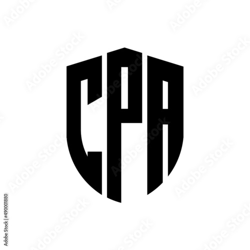 CPA letter logo design. CPA modern letter logo with black background. CPA creative  letter logo. simple and modern letter logo. vector logo modern alphabet font overlap style. Initial letters CPA  