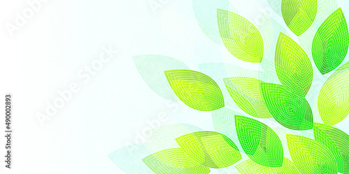 Wallpaper Mural 新緑　葉　和柄　背景 Torontodigital.ca