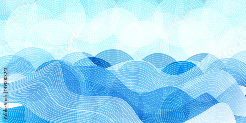 海　波　和柄　背景