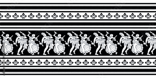 Couple playing dandiya and garba during navratri