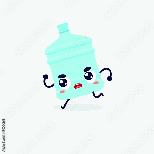 water gallon character. gallon icon. gallon logo