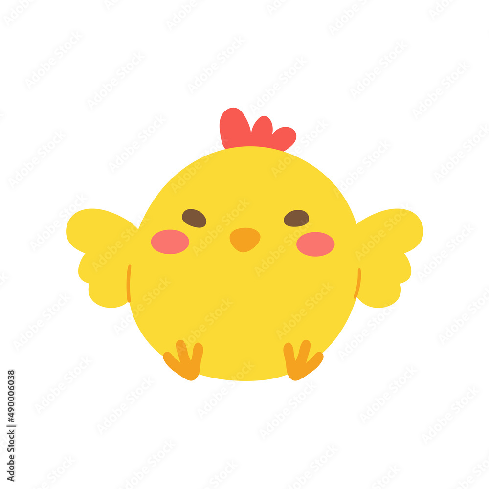 cartoon little chick Hatched eggs on Easter. decorate greeting cards for children cartoon little chick Hatched eggs on Easter. decorate greeting cards for children