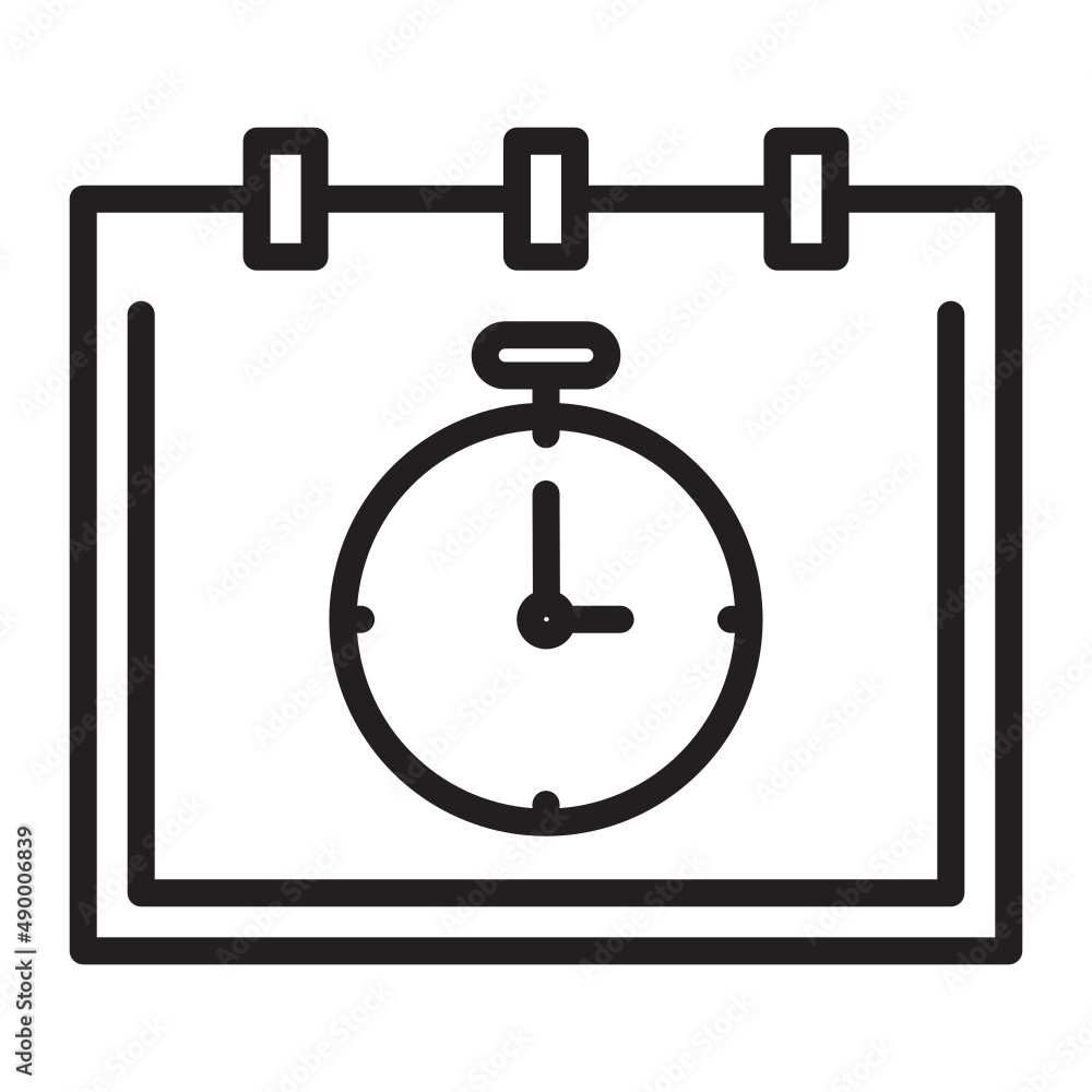 Illustration of Calendar design icon Illustration of Calendar design icon