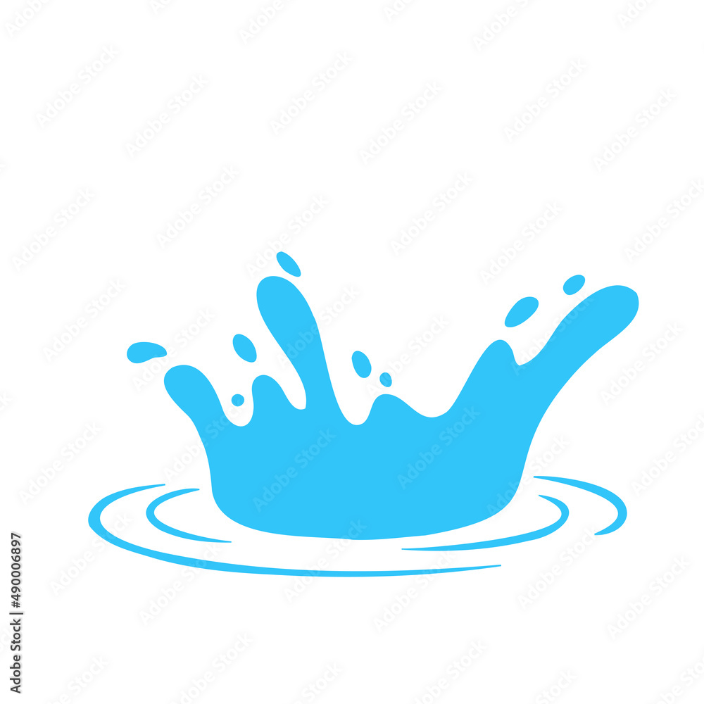 Vector water droplets splash. Concept of reducing water use on World Water Day Vector water droplets splash. Concept of reducing water use on World Water Day