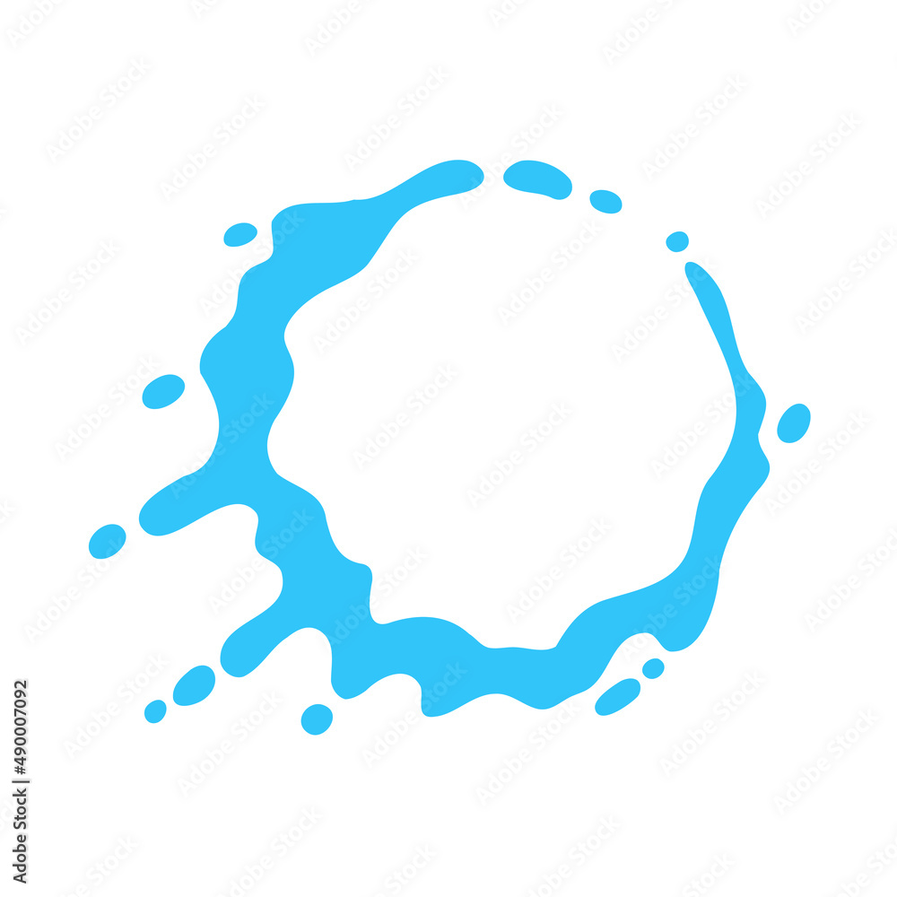 splashing water circle text frame For decorating Songkran festival posters. splashing water circle text frame For decorating Songkran festival posters.