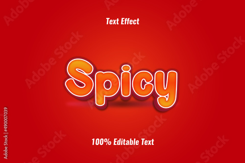 Spicy Editable Text Effect