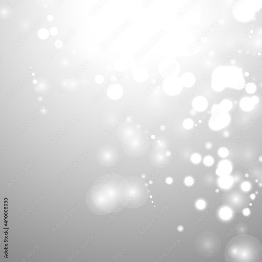 silver background bokeh bling snow flake confetti silver background bokeh bling snow flake confetti
