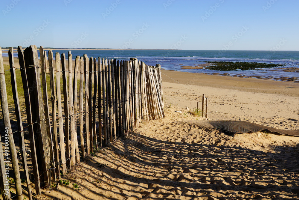 sandy beach fence pathway to protect dune and access water sea sandy beach fence pathway to protect dune and access water sea