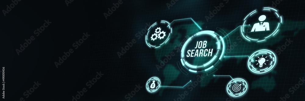 Internet, business, Technology and network concept.Job Search human resources recruitment career. 3d illustration. Internet, business, Technology and network concept.Job Search human resources recruitment career. 3d illustration.