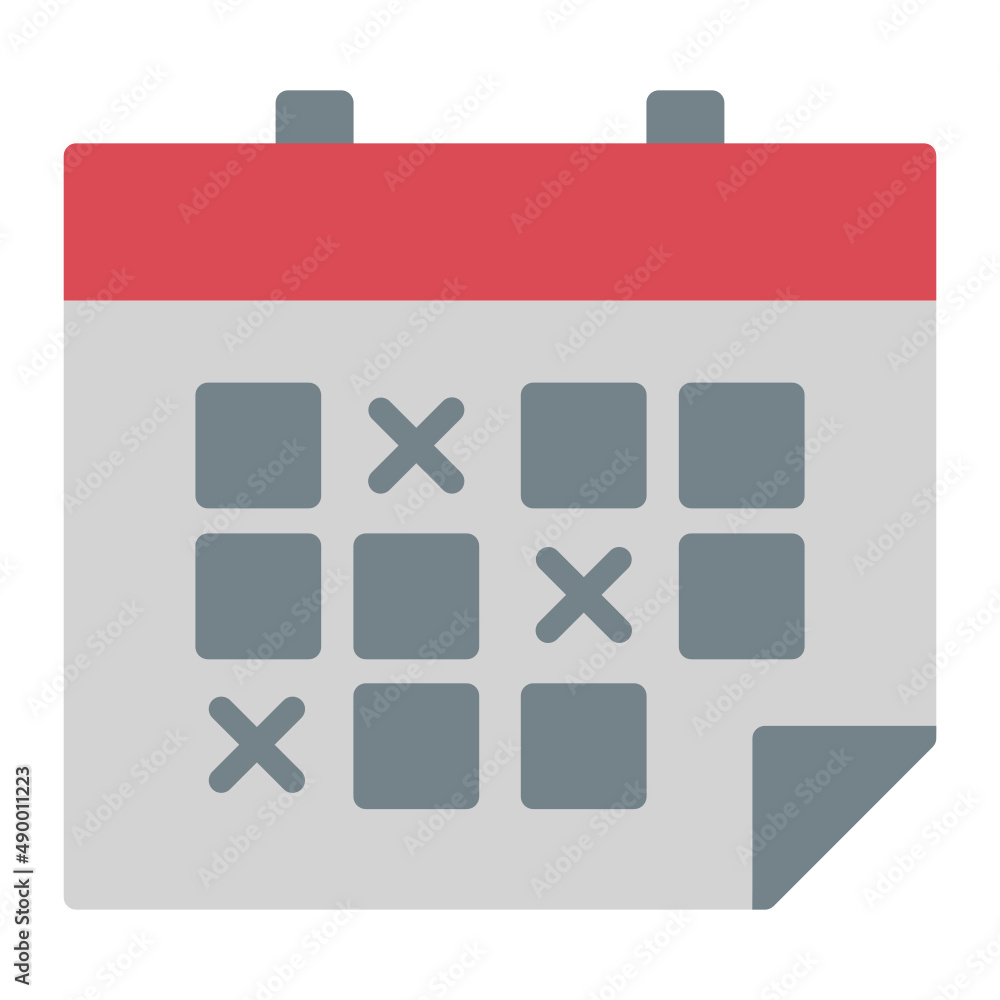 Illustration of Calendar design icon Illustration of Calendar design icon