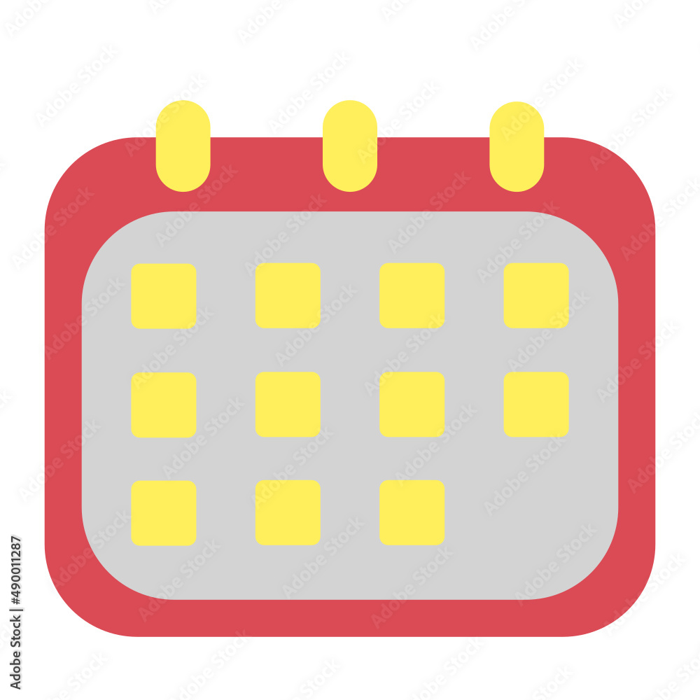 Illustration of Calendar design icon Illustration of Calendar design icon