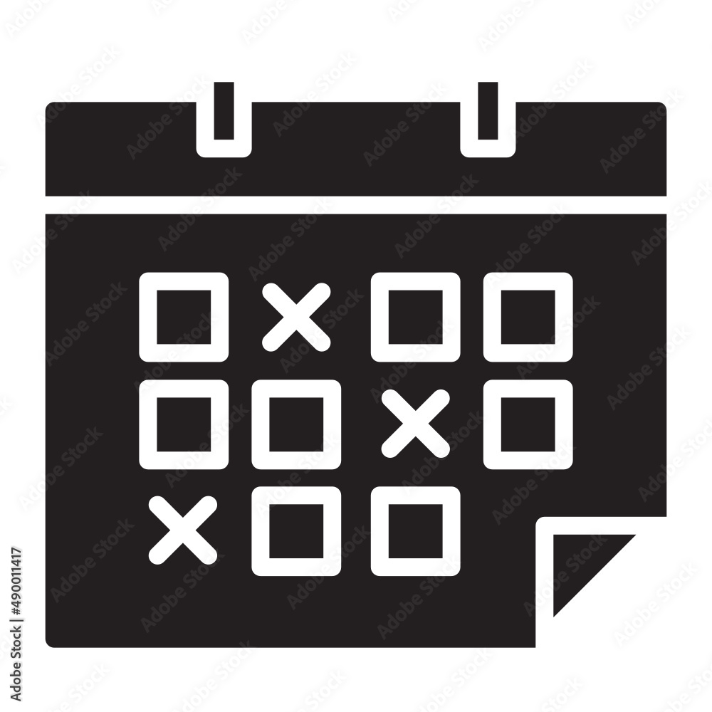 Illustration of Calendar design icon Illustration of Calendar design icon