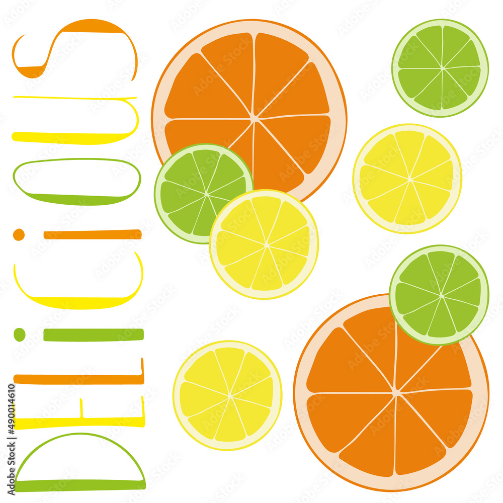 Delicious citrus fruits