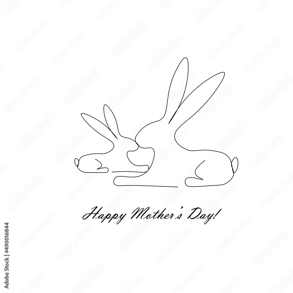 Happy mothers day card vector illustration Happy mothers day card vector illustration