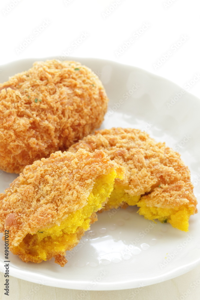 homemade pumpkin croquette for autumn vegetable cooking image homemade pumpkin croquette for autumn vegetable cooking image