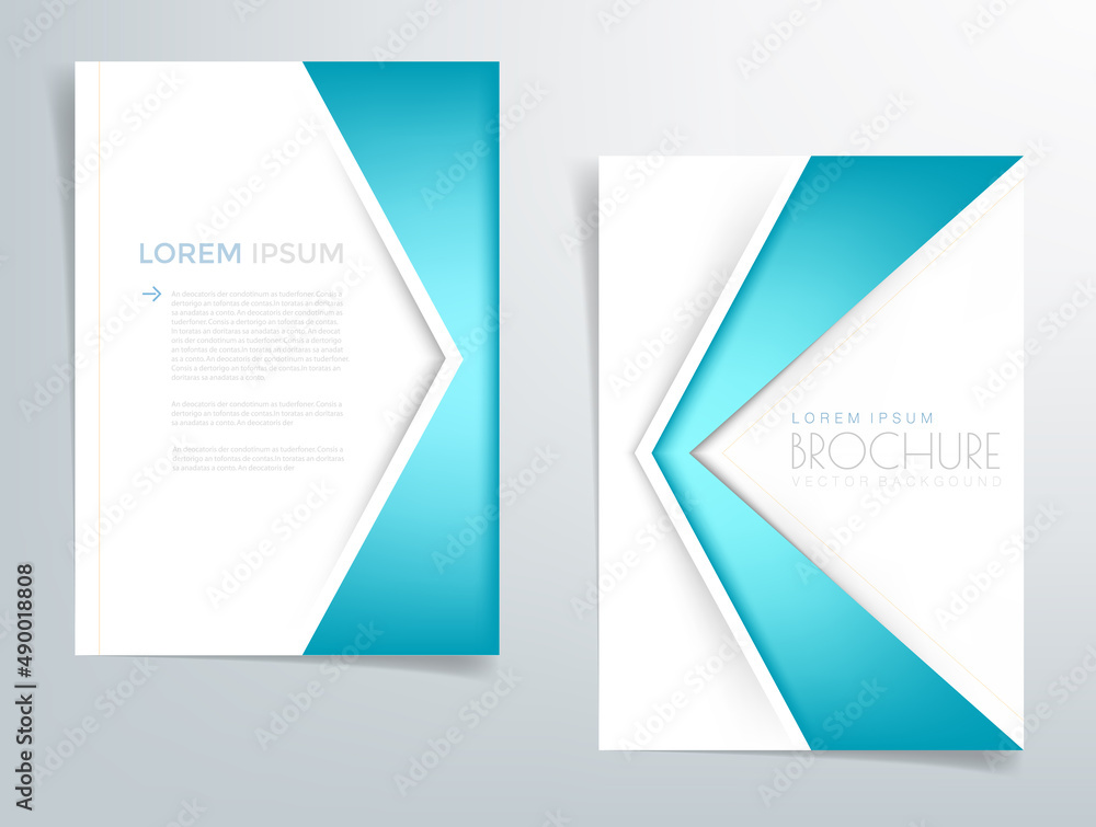 Header flyer business brochure vector graphic with space for text and message design
