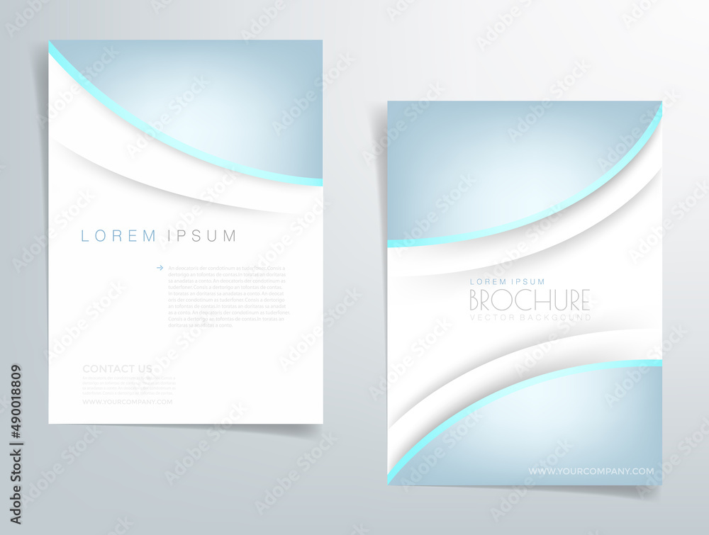 Fototapeta premium Header flyer business brochure vector graphic with space for text and message design