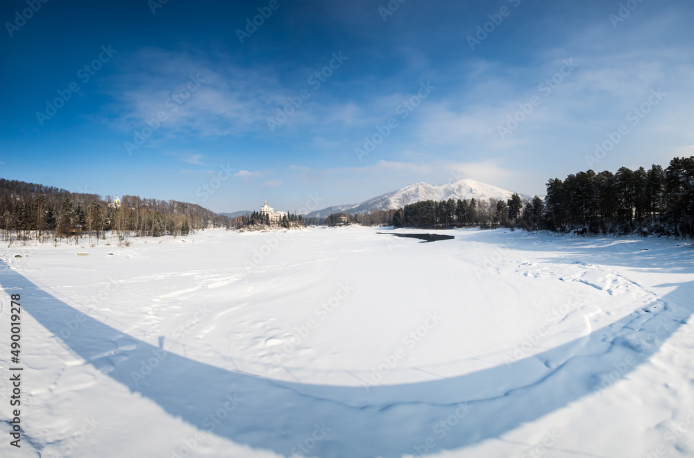 View of river Katun in Altay mountains View of river Katun in Altay mountains