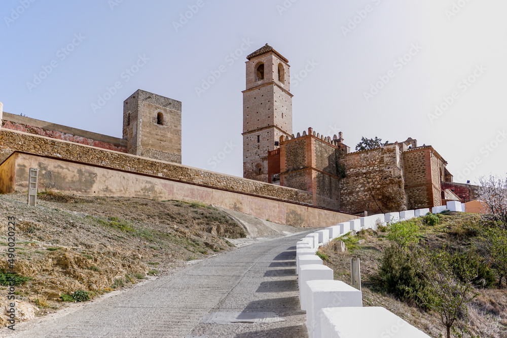 the Moorish Alora Castle in the Andalusian village of Alora