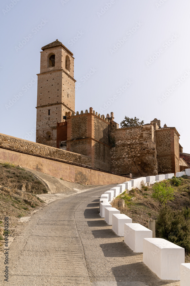 the Moorish Alora Castle in the Andalusian village of Alora