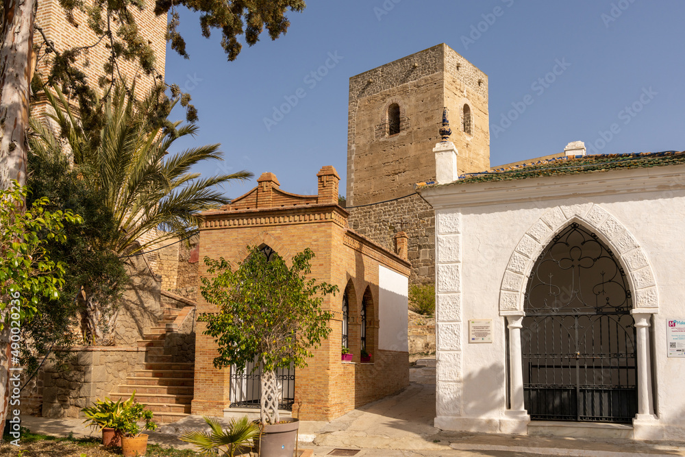 the Moorish Alora Castle in the Andalusian village of Alora