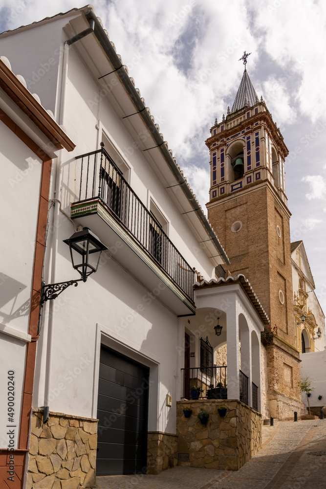 view of the historic Nuestra Senora de los Remedios church in the village of Ardales