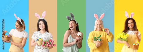 Group of women with bunny e...