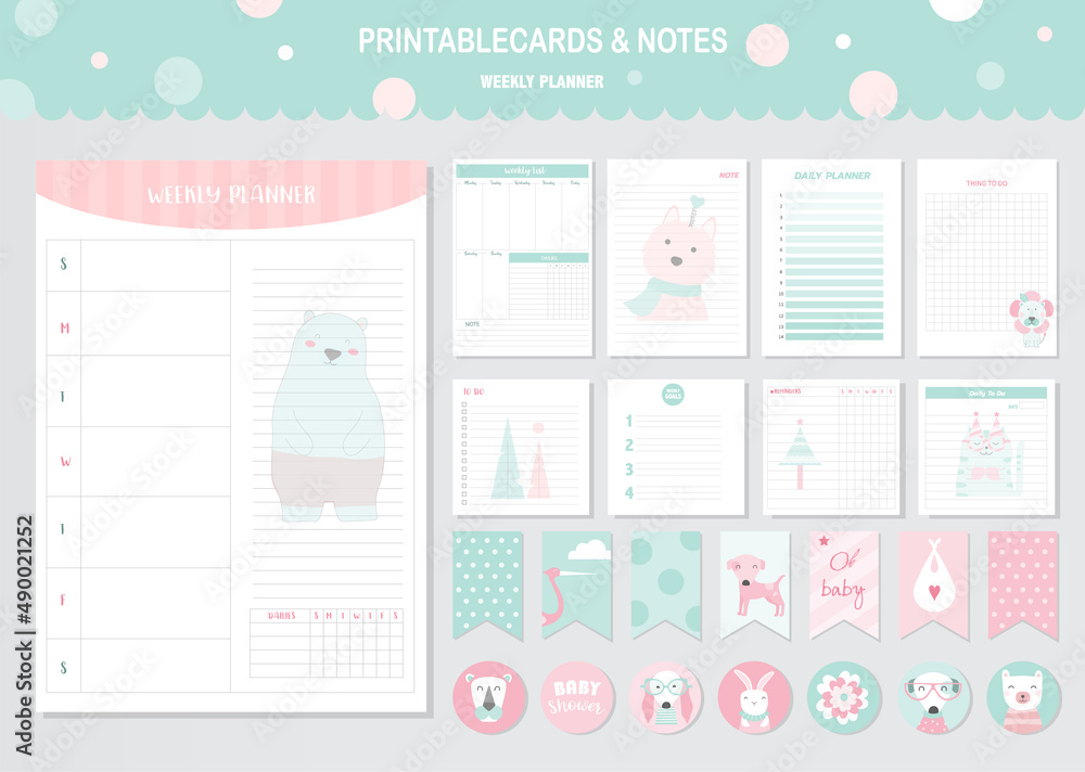 Set of animals and cute vector cards,bear,baby shower,printable, tags,cards,templates,Notes, Stickers, Labels,Scrap booking, Congratulations, Invitations,Vector illustrations. Set of animals and cute vector cards,bear,baby shower,printable, tags,cards,templates,Notes, Stickers, Labels,Scrap booking, Congratulations, Invitations,Vector illustrations.