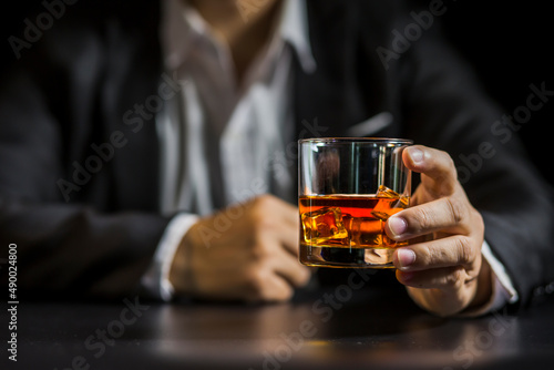 whiskey, for a friendly party in a bar or a restaurant.