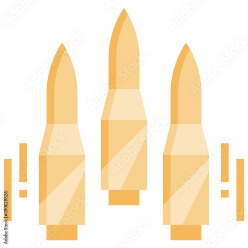 BULLET flat icon,linear,outline,graphic,illustration