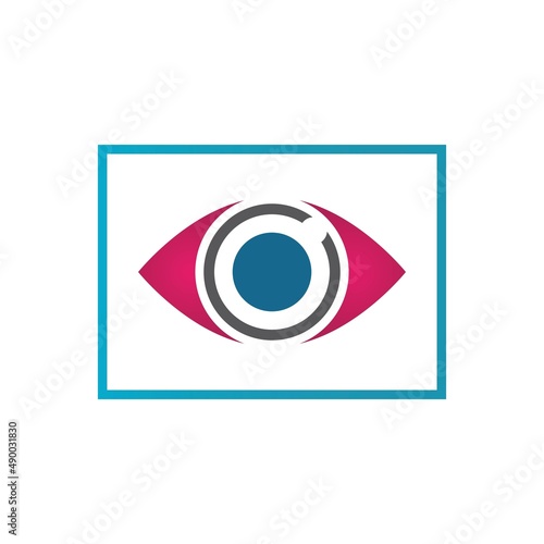 Eye Care vector logo design icon template