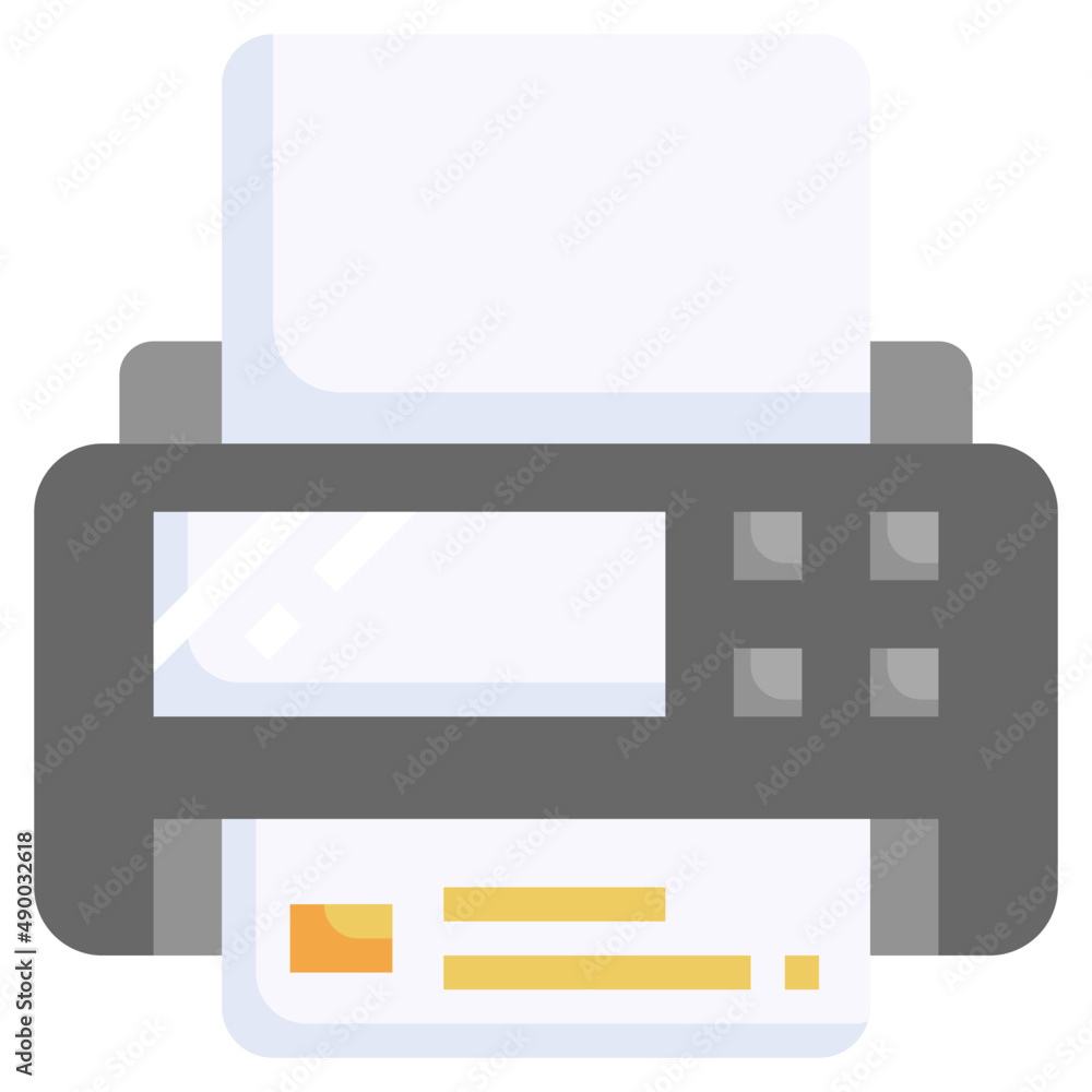PRINTER flat icon,linear,outline,graphic,illustration PRINTER flat icon,linear,outline,graphic,illustration