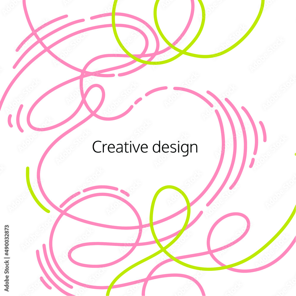 Vector illustration. Abstract bright office