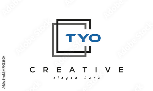 TYO creative square frame three letters logo photo