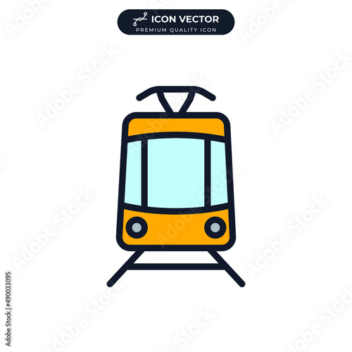 tram icon symbol template for graphic and web design collection logo vector illustration