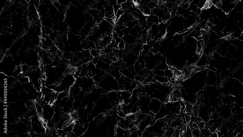 Black marble texture background. Used in design for skin tile ,wallpaper, interiors backdrop. Natural patterns. Picture high resolution. Luxurious background