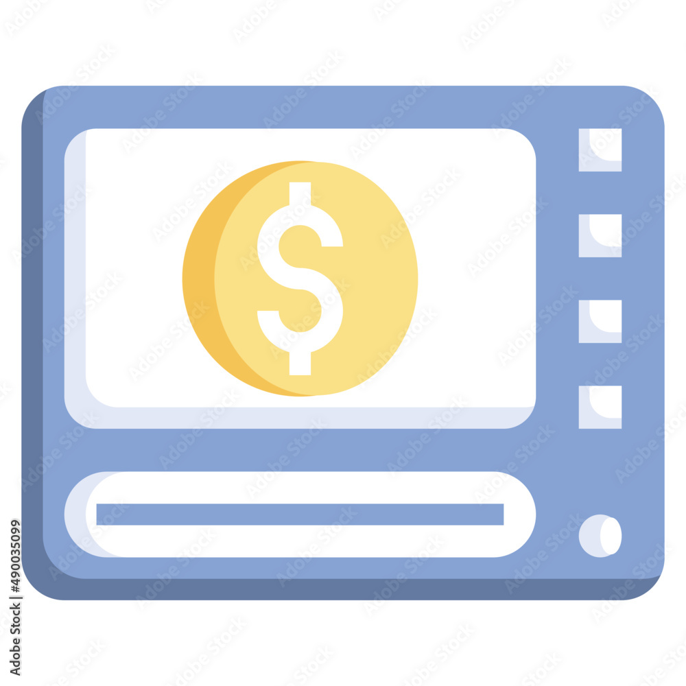 ATM MACHINE flat icon,linear,outline,graphic,illustration ATM MACHINE flat icon,linear,outline,graphic,illustration