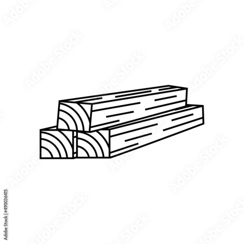 Wood log icon design template vector isolated illustration
