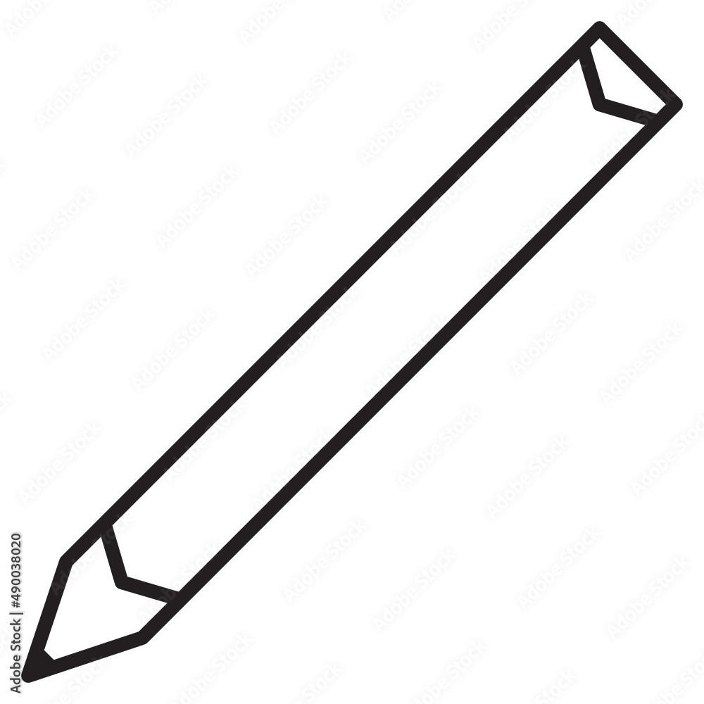 Fototapeta premium Illustration of Pencil design icon