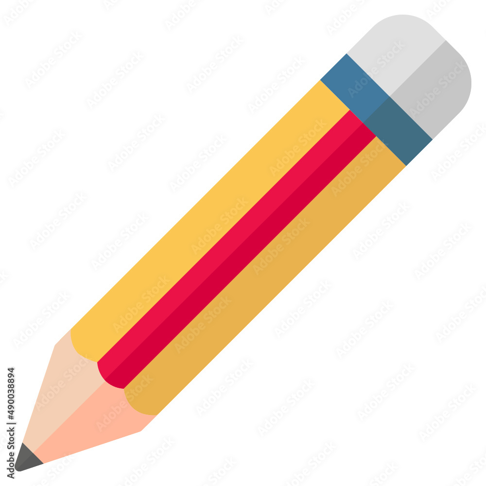 Illustration of Pencil design icon Illustration of Pencil design icon