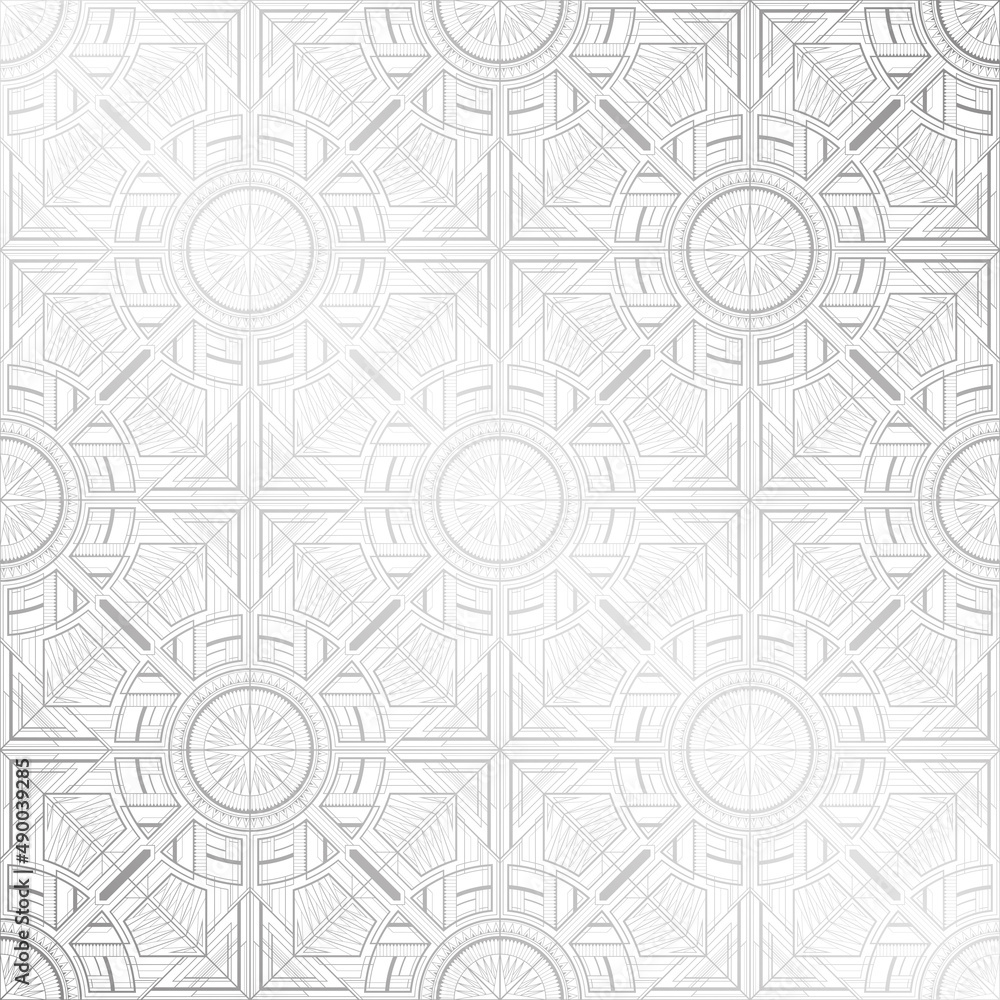Gold and white seamless pattern with art deco ornament Gold and white seamless pattern with art deco ornament