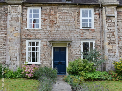 beautiful old stone house and garden
